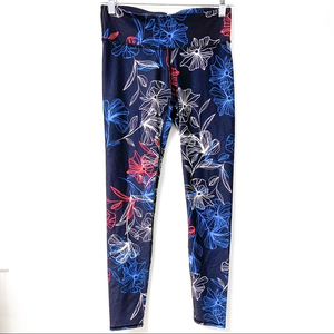 Fabletics Lisette High Waisted 7/8 Length Floral Outline Compression Leggings XS